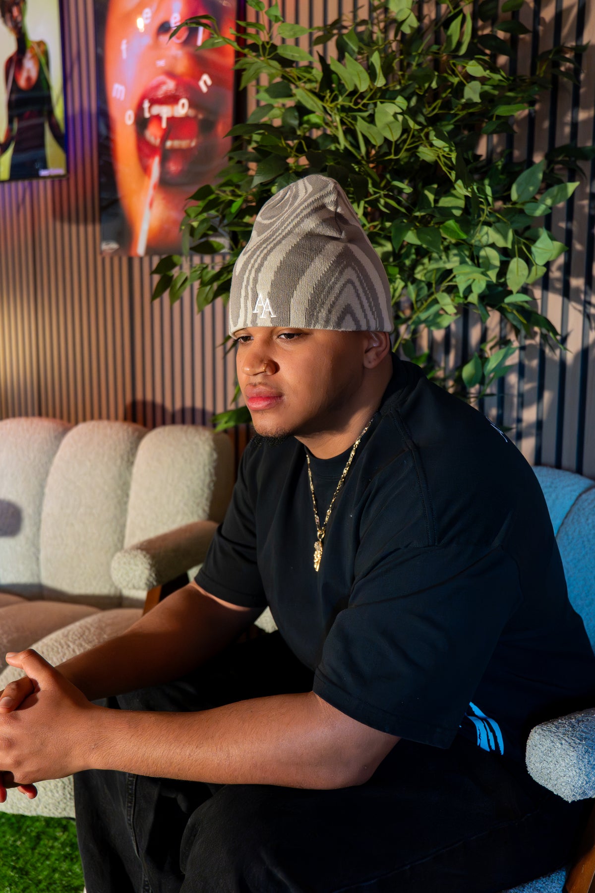 Satin-Lined Beanie