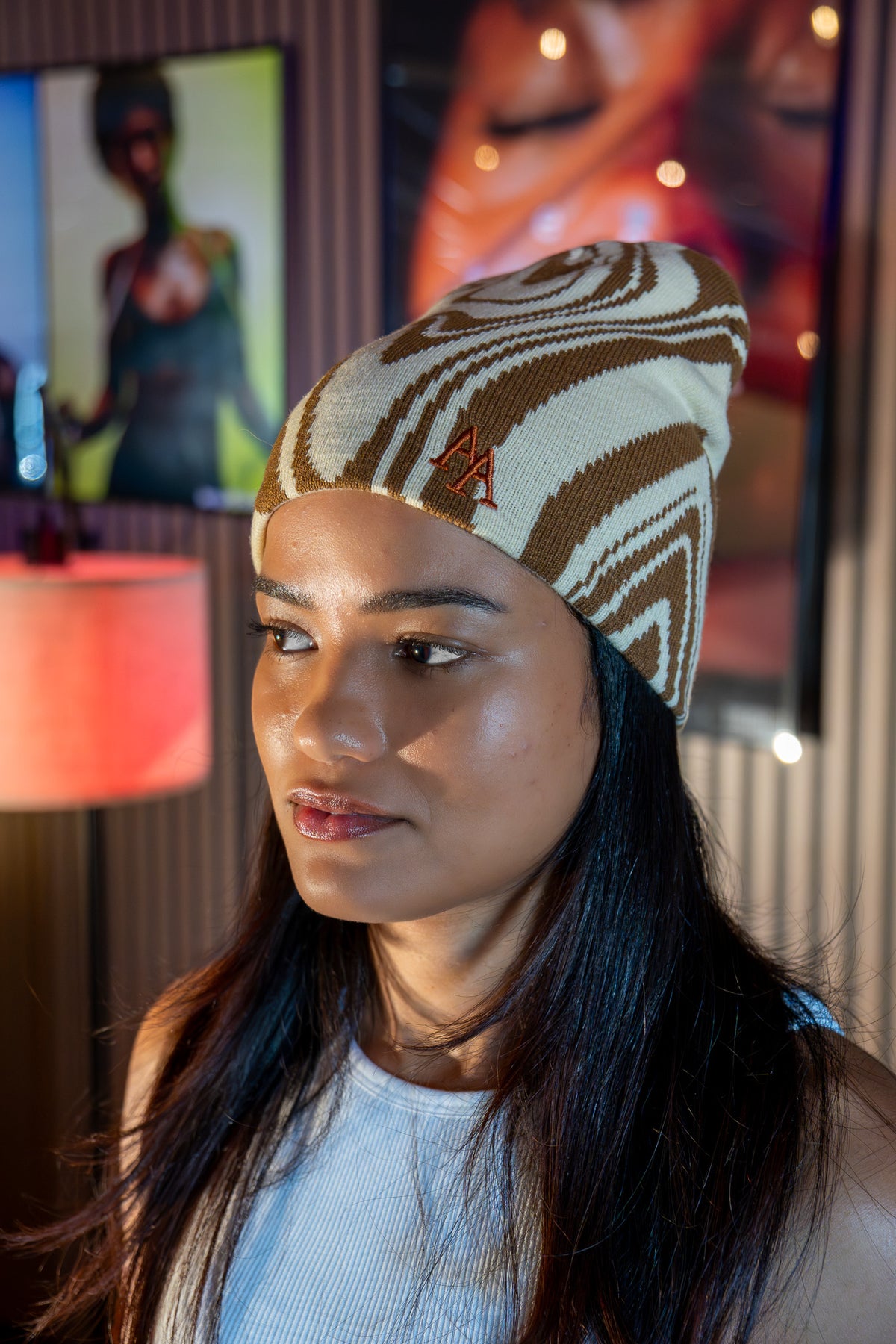 Satin-Lined Beanie