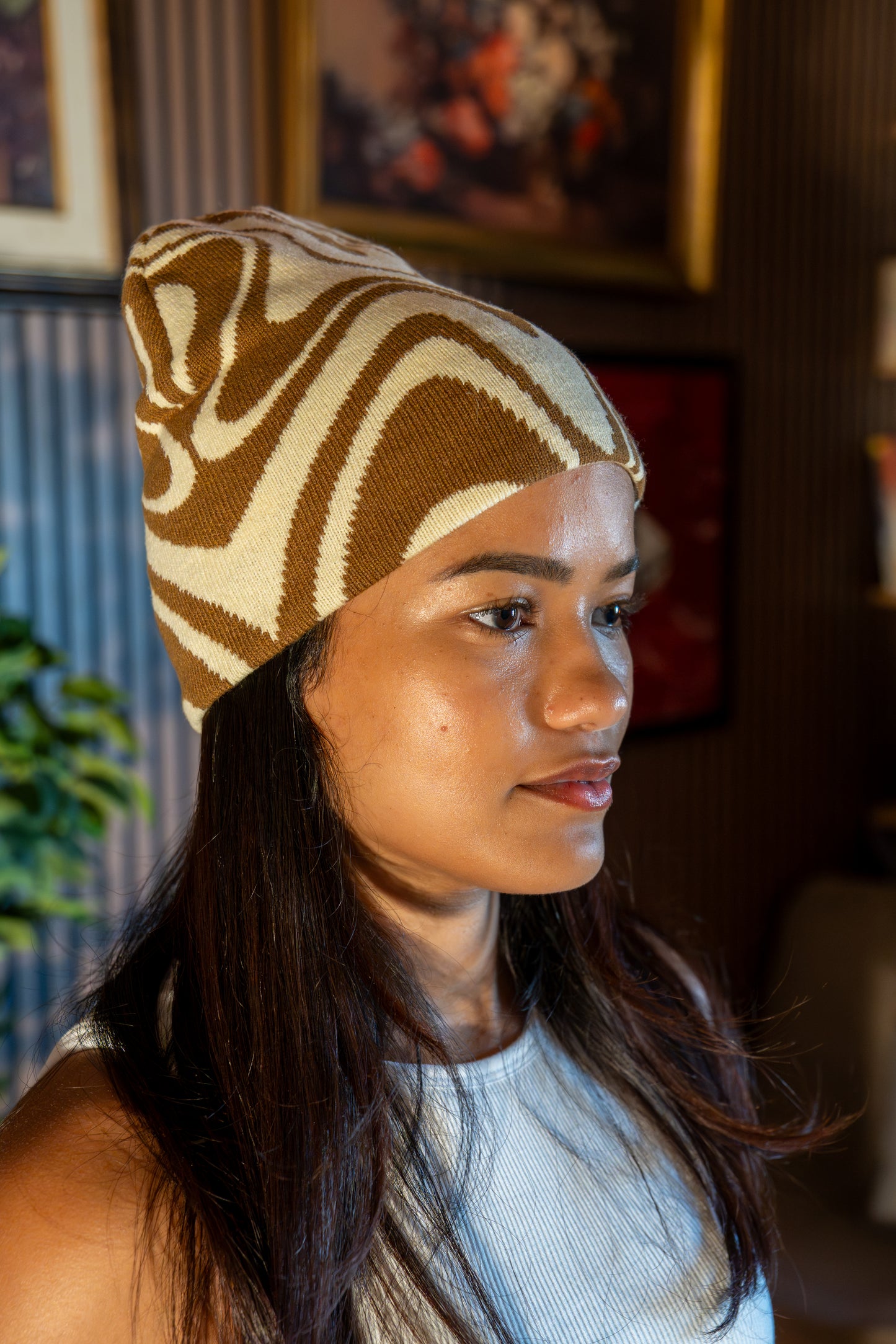 Satin-Lined Beanie